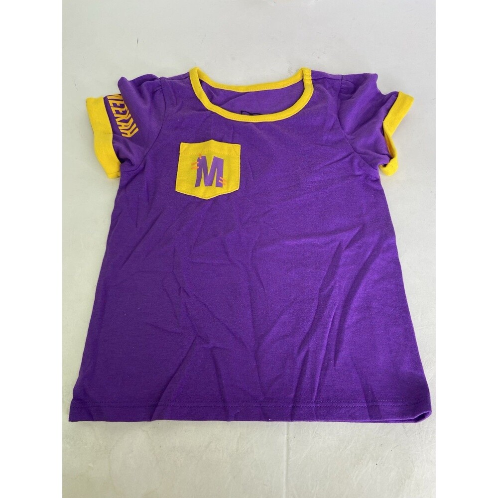 Blippi Meekah Purple Short Sleeve T-Shirt Top Girls Size 3T